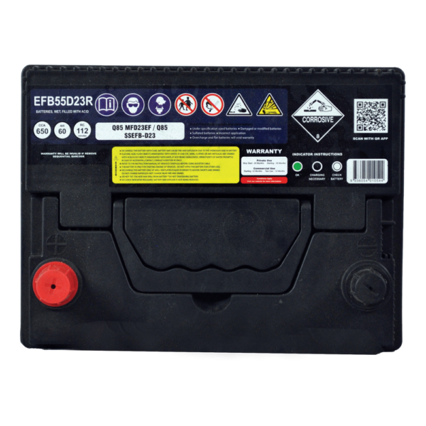 EFB55D23R SSB Stop Start EFB MF Car Battery