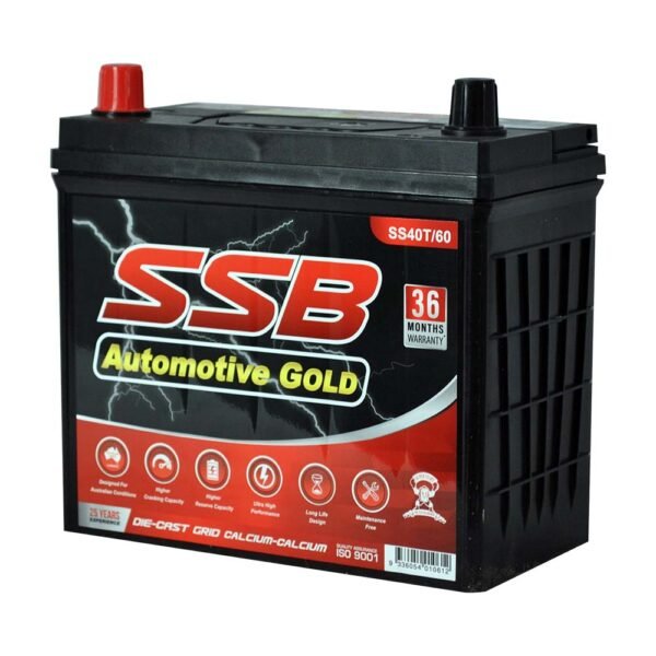SS40T/60 SSB Gold MF Car Battery