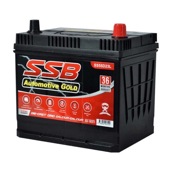 SS55D23L SSB Gold MF Affordable Car Battery Replacment