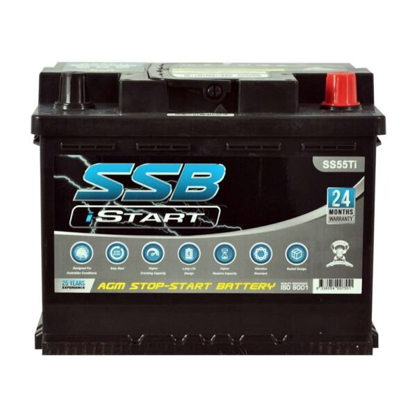SS55Ti SSB Stop Start VRLA (AGM) Battery