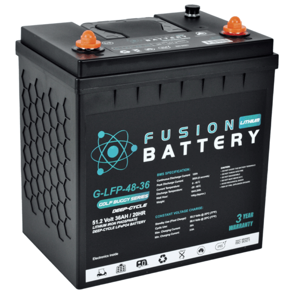 G-LFP-48-36 Fusion Golf Buggy Series Lithium Deep Cycle Battery