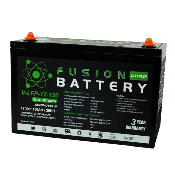 V-LFP-12-150 Fusion Lithium 12V Deep Cycle Battery