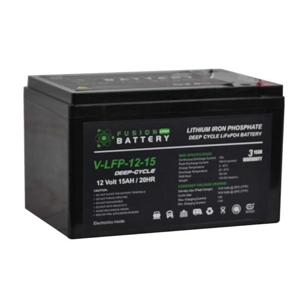 V-LFP-12-15 Fusion Lithium 12V Deep Cycle Battery