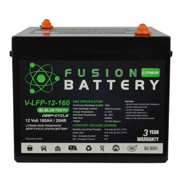 V-LFP-12-160 Fusion Lithium 12V Deep Cycle Battery