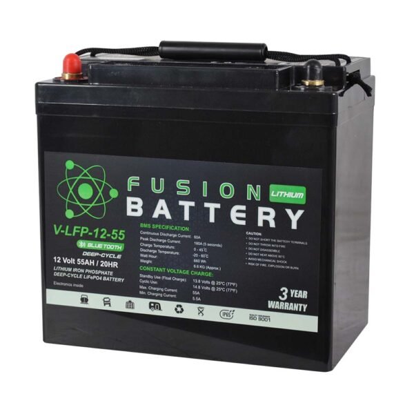 V-LFP-12-55 Fusion Lithium 12V Deep Cycle Battery