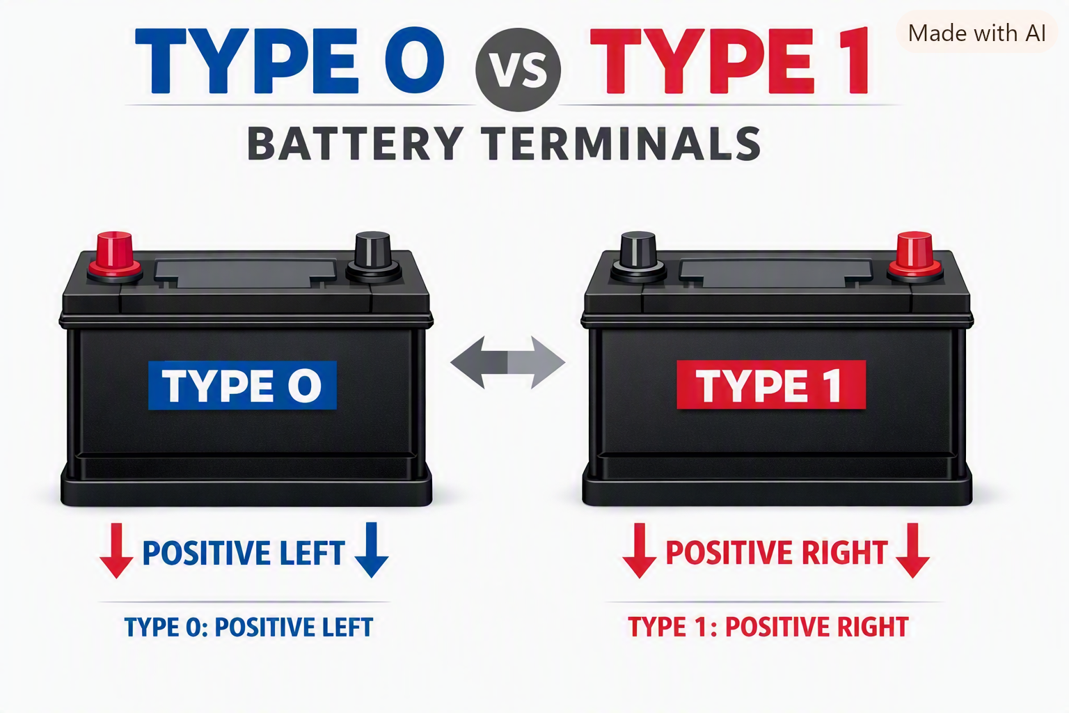 Type 0 vs Type 1 Battery Terminals – What’s the Difference?